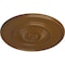 Ekena Millwork Large Floral Ceiling Medallion, Hand-Painted Smokey Topaz, 41 1/8"OD x 2 1/2"P CM41FLSTF - alternate 2